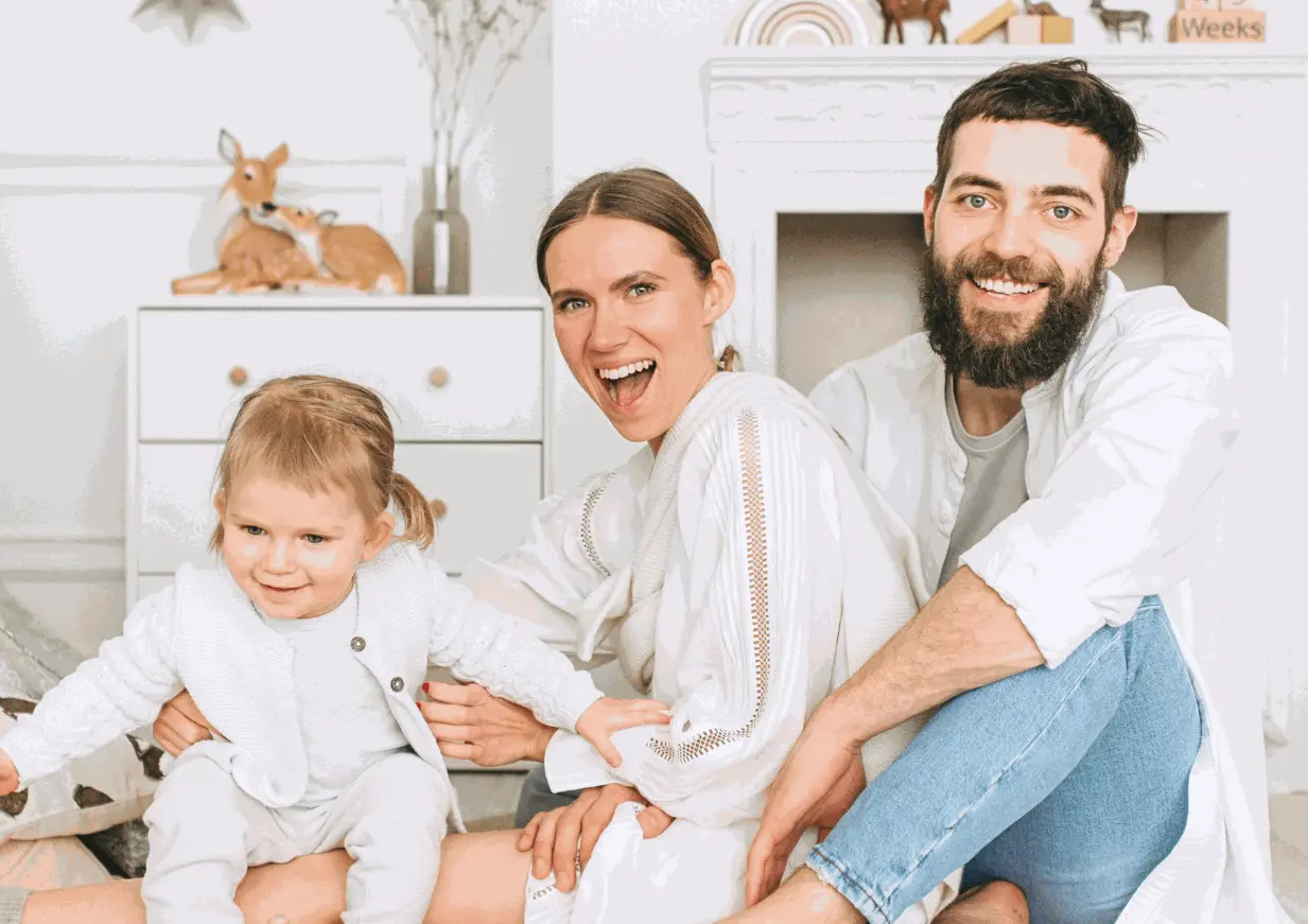 Parents heureux, famille épanouie