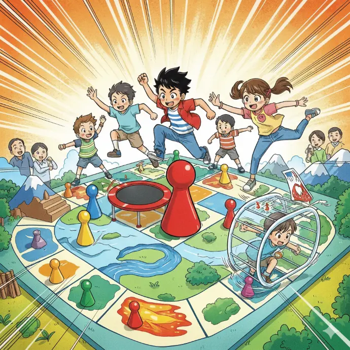 Enfants qui bouge grâce à des jeux de société - 20 idées