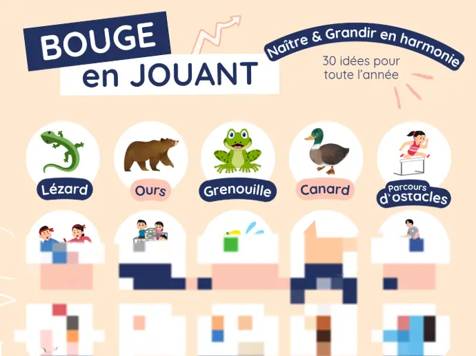 Affiche de 30 jeux du quotidien pour bouger et construire le cerveau des enfants